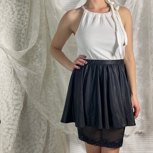 Nasty Gal A-Line skirt w lace slip - Picture 2 of 4